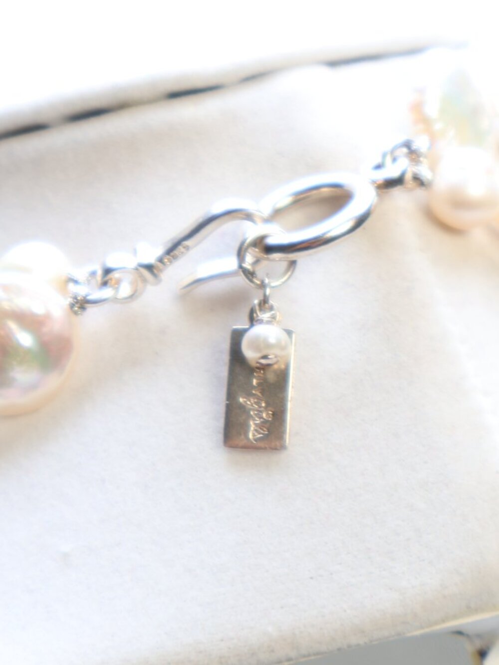 Pearly Girls .925 Sterling Silver Double Strand Pearl Necklace $229 - Picture 5 of 5